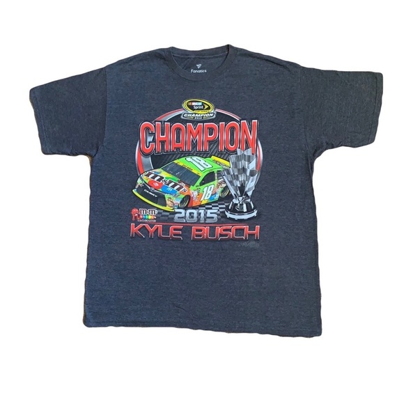 Nascar T shirt Kyle Busch champion 2015 - Picture 3 of 8